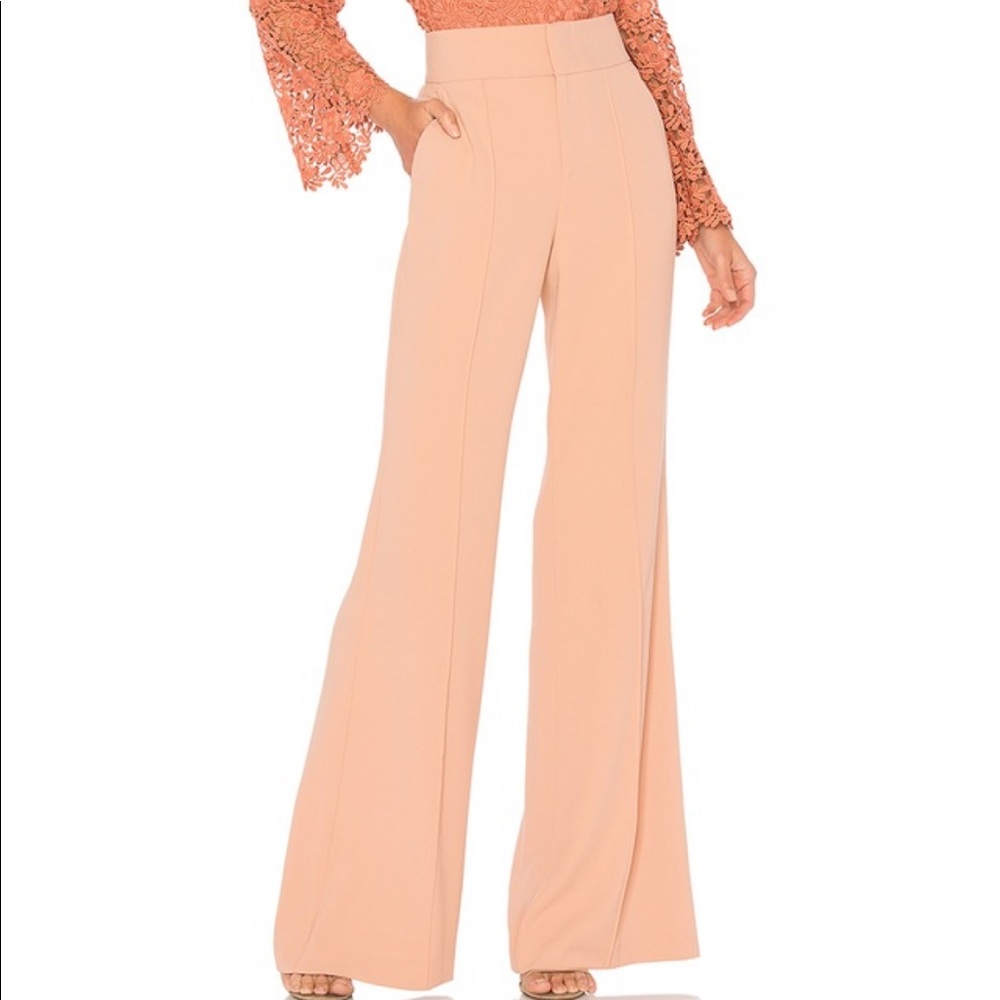 Alice & Olivia Damn Pant, Rose Tan size 2